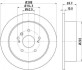 Гальмівний диск зад. Lexus RX 03-08 3.0-3.5 (PRO) 8DD355114-991