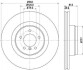 Тормозной диск перед. Range Rover III 02-12 3.0-4.4 (PRO) 8DD355115-611
