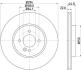 HELLA PRO BMW диск гальмівний передній Mini One, Cooper, Clubman 01- 8DD 355 115-871
