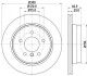 HELLA PRO BMW Диск гальмівниий задн.1 E81/87,3 E90,X1 E84 05- 8DD 355 117-831