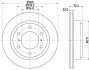 HELLA PRO MITSUBISHI Гальмівний диск задн. Pajero 00- 8DD 355 118-651