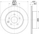 HELLA NISSAN Тормозной диск задн. вентил.X-Trail,Qashqai,Renault Koleos 8DD 355 118-711