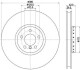 HELLA PRO HIGH CARBON BMW Гальмівний диск передн. правий X5 (E70), X5 (F15, F85), X6 (E71, E72) 8DD 355 120-731