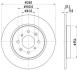 HELLA PRO HONDA Гальмівний диск задн. INSIGHT 1.3 09-, JAZZ III ELECTRIC 09- 8DD 355 122-531