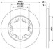HELLA PRO FORD диск гальм. задн. TRANSIT 15- 8DD 355 122-831