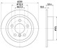 HELLA PRO MINI Гальмівний диск MINI Cooper, MINI One, MINI Cooper SD 8DD 355 123-491