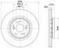 HELLA HONDA диск гальм. передн. CR-V 15- 8DD 355 125-321