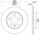HELLA PRO VW гальмівний диск задн. AMAROK 2.0 BiTDI 11-, CRAFTER 2.0 TDI 17- 8DD 355 125-571