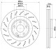 HELLA PRO HIGH CARBON DB Гальмівний диск передн. C218, X218 8DD 355 126-381
