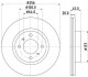 HELLA PRO MITSUBISHI диск гальм. передн. COLT -12 8DD 355 126-941