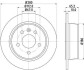 HELLA PRO HIGH CARBON DB диск гальмівний задн. Vito 95-03 (280*10) 8DD 355 127-241
