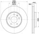 HELLA PRO HIGH CARBON RENAULT Диск тормозной передн. Trafic II, Opel Vivaro 01- 8DD 355 127-801