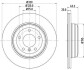 HELLA PRO HIGH CARBON BMW Диск гальмівний задн. (вентил.) 5-serie E60/61 8DD 355 128-121