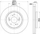 HELLA PRO HIGH CARBON HONDA диск гальм. передн. CR-V 07- 8DD 355 129-061