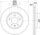 HELLA PRO HIGH CARBON CHEVROLET диск гальмівний передн.Cruze 1.6 09-,Opel Astra j (16&quot;) D=300 8DD 355 129-171