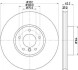 HELLA PRO HIGH CARBON BMW Диск гальмівний передній X5 E70,X6 E71 xDrive 06- 8DD 355 129-291