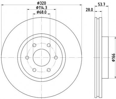 PRO HIGH CARBON DB Гальмівний диск X-CLASS 470, NISSAN HELLA 8DD 355 131-401
