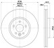 HELLA PRO HIGH CARBON JAGUAR Гальмівний диск передн. XE 2.0 15- 8DD 355 131-861