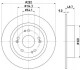 HELLA PRO HONDA диск гальмівний задн. H-RV 15- 8DD 355 131-931