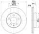 HELLA PRO AUDI Диск гальмівний передній A1 Allstreet 22, A1 City Carver 19-, SEAT, SKODA 8DD 355 132-091