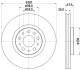 HELLA PRO FIAT Гальмівний диск передн. TIPO 1.4, 1.6 8DD 355 132-131