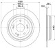 HELLA PRO HONDA диск гальмівний задн. CR-V 16- 8DD 355 132-231