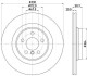 HELLA PRO BMW Гальмівний диск задній (High carbon) 1 (F40), 2 Gran Coupe (F44), X2 (F39) 8DD 355 132-301
