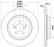 HELLA PRO SUBARU Гальмівний диск задн. IMPREZA 1.6, 2.0 16-, XV 1.6, 2.0 17- 8DD 355 132-371