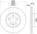 HELLA PRO VW Диск гальм. передній Polo, T-Cross, SKODA Scala, Kamiq 8DD 355 132-891