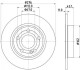 HELLA PRO DB Гальмівний диск задн. W177 18- 8DD 355 133-061