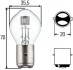 Автолампа BA20d S2 12V45/40W 8GD002084-151