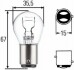 P21/4W 12V 4W Лампа розжарювання (блістер 2 шт) HELLA 8GD 004 772-123 (фото 1)