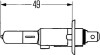 Лампа розжарювання, H1 12V 55W P 14,5s Blue Light HELLA 8GH 002 089-141 (фото 2)