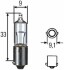 Лампа розжарювання, H10W 12V 10W BA9s 8GH002473-191