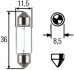 HELLA C5W 12V 5W Лампа розжарювання (блістер 2 шт) STANDARD 8GM 002 092-123