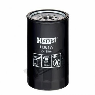 Фільтр масляний JCB(Hengst) HENGST FILTER H361W (фото 1)