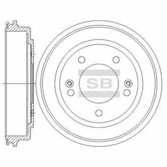 Тормозной барабан Hi-Q SD1097