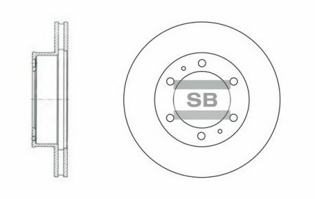 Гальмівний диск Hi-Q SD4011 (фото 1)