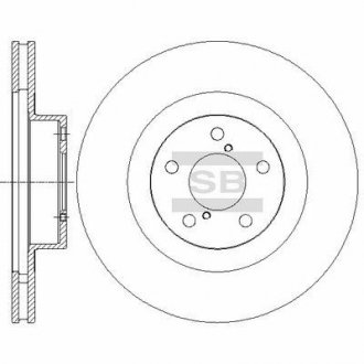 Тормозной диск передний Hi-Q SD4701 (фото 1)