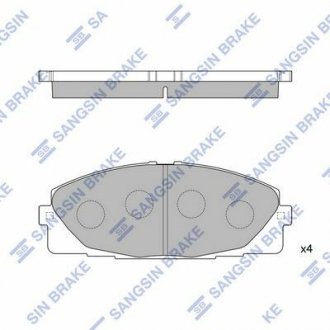 Колодки гальмівні дискові Hi-Q SP1376