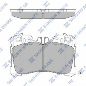 Тормозные колодки дисковые передние Hi-Q SP1496 (фото 1)