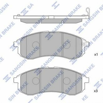 Колодки гальмівні дискові Hi-Q SP1602 (фото 1)