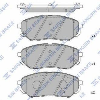 Колодки дискового гальма Hi-Q SP1690