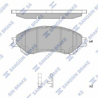 Колодки гальмівні дискові Hi-Q SP4212