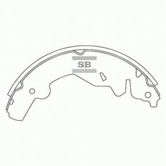 Тормозные колодки барабанные Hi-Q SA070