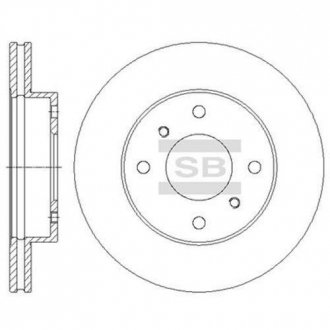Диск гальмівний NISSAN 200 SX(S13), ALMERA II (SANGSIN) Hi-Q SD4225