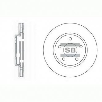 Диск гальмівний Hi-Q SD4315 (фото 1)