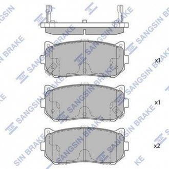 Колодка торм. диск. KIA SEPHIA, SHUMA 97-00 задн. (SANGSIN) Hi-Q SP1079-R