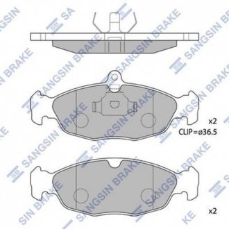 Тормозные колодки дисковые передние Hi-Q SP1220 (фото 1)