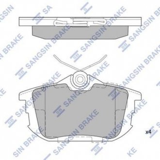 Колодки дискового гальма Hi-Q SP1531